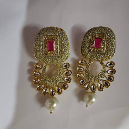 Brass Grey Crystal Artificial Jewellery, Size: Free Size, - Image 2