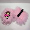 Light Pink, Red, White, Purple Fabric Flower Hair Clip - Image 3