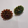 Panchi work handcrafted Adjustable ring (Green and maroon colour)