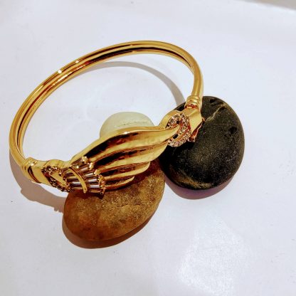 Gold plated American diamond bracelet- size free