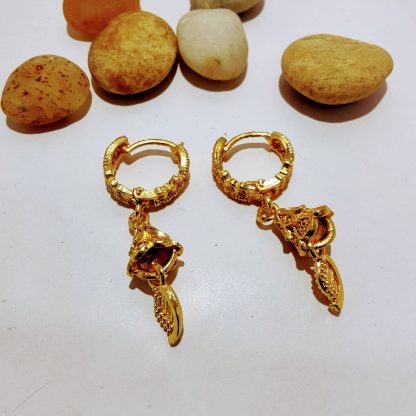 Gold plated beautiful hanging earrings