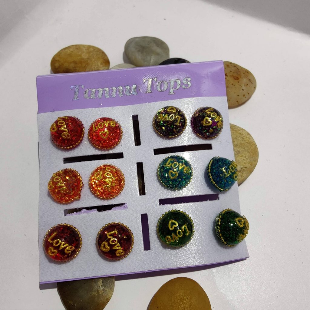 6 pair colourful earring for girls product image 2
