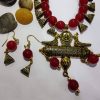 Beautiful peacock pendant necklace set
